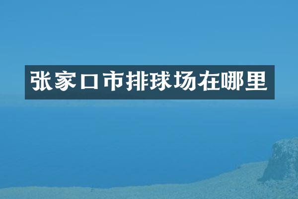 张家口市排球场在哪里