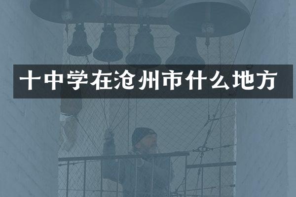 十中学在沧州市什么地方