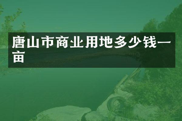 唐山市商业用地多少钱一亩
