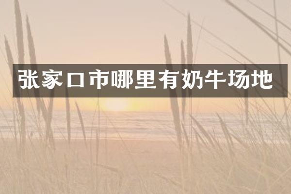 张家口市哪里有奶牛场地