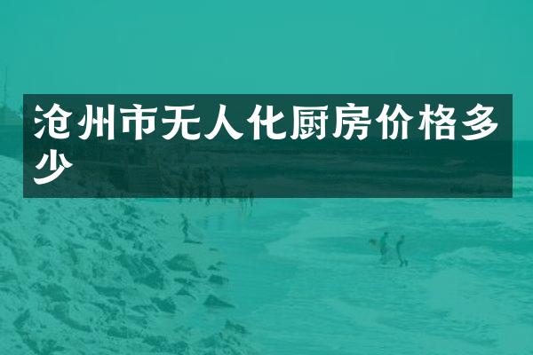 沧州市无人化厨房价格多少