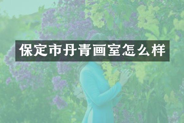 保定市丹青画室怎么样