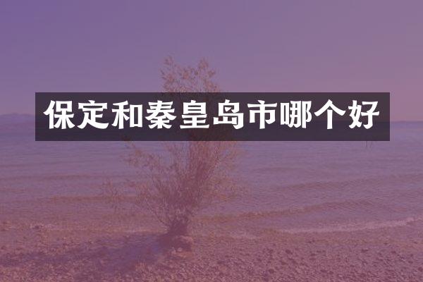 保定和秦皇岛市哪个好