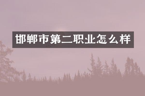 邯郸市第二职业怎么样