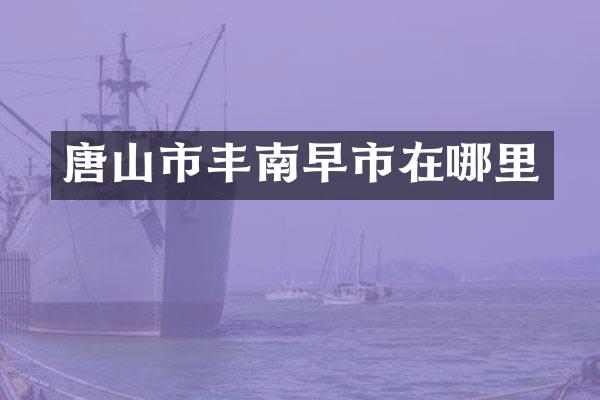 唐山市丰南早市在哪里