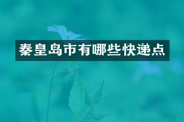 秦皇岛市有哪些快递点