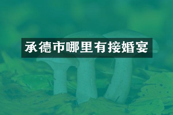 承德市哪里有接婚宴