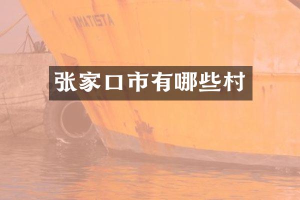 张家口市有哪些村