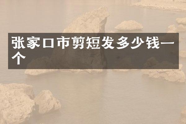 张家口市剪短发多少钱一个