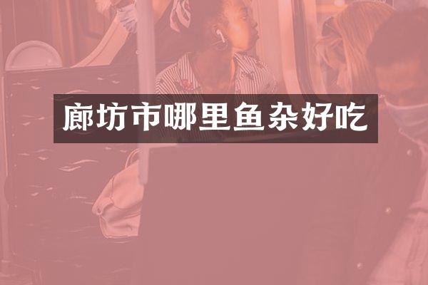 廊坊市哪里鱼杂好吃