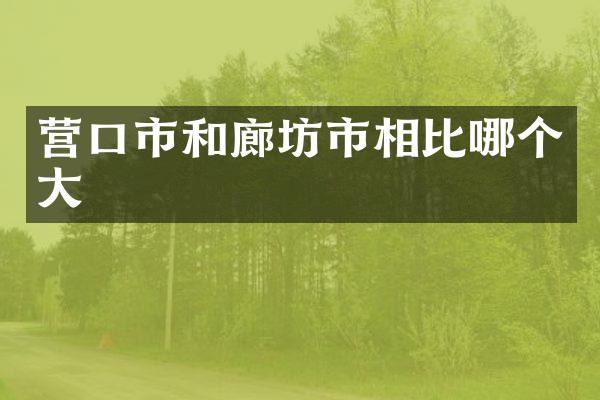 营口市和廊坊市相比哪个大
