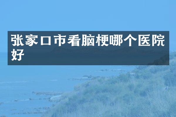 张家口市看脑梗哪个医院好