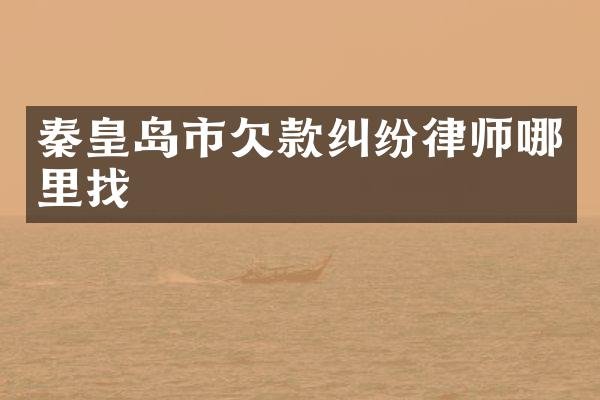 秦皇岛市欠款纠纷律师哪里找