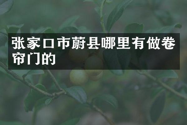 张家口市蔚县哪里有做卷帘门的
