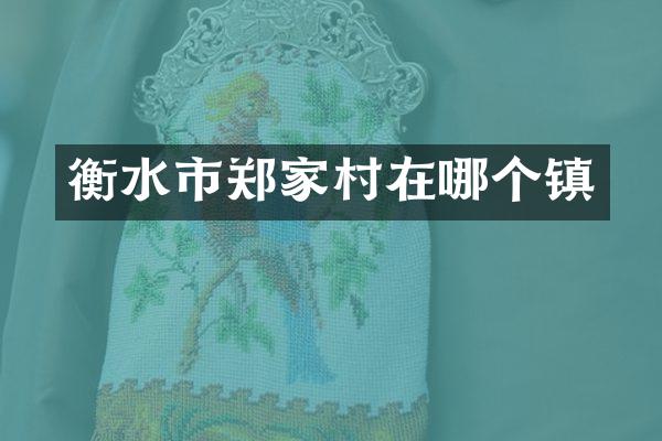 衡水市郑家村在哪个镇