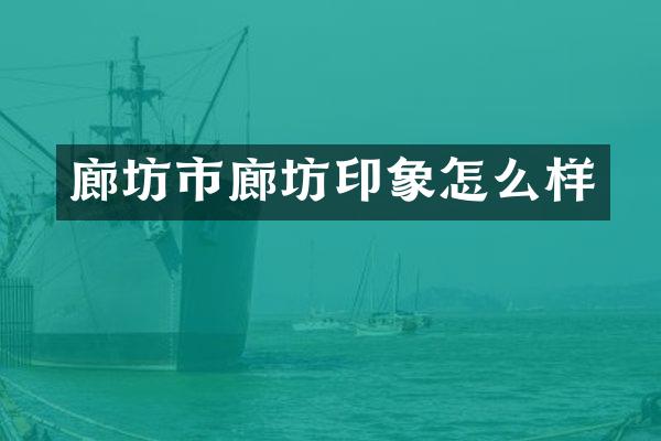 廊坊市廊坊印象怎么样