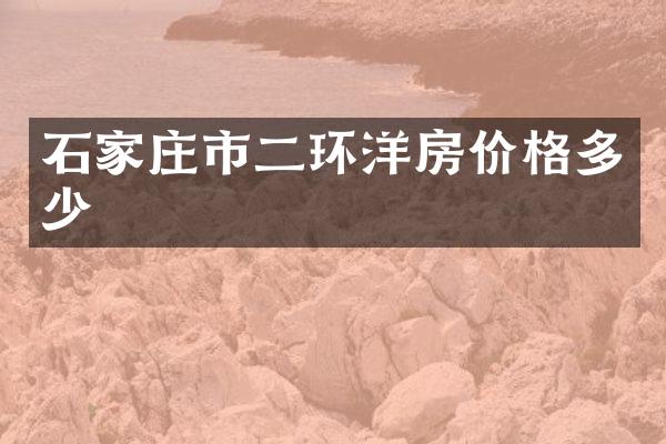 石家庄市二环洋房价格多少