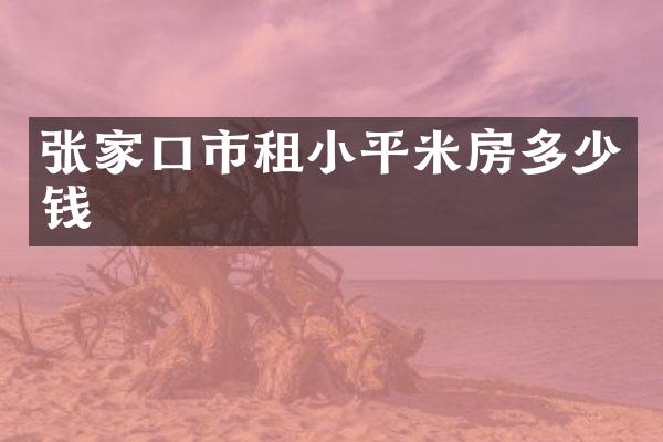 张家口市租小平米房多少钱