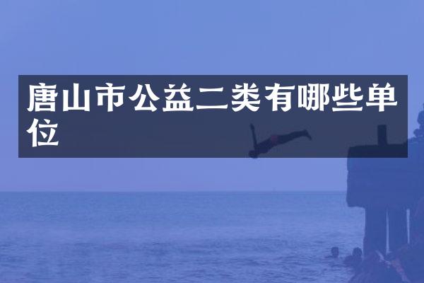 唐山市公益二类有哪些单位