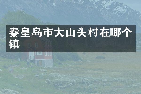 秦皇岛市大山头村在哪个镇