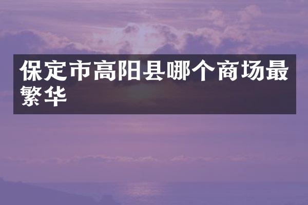 保定市高阳县哪个商场最繁华