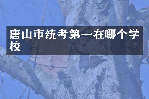 唐山市统考第一在哪个学校