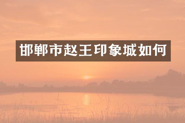邯郸市赵王印象城如何