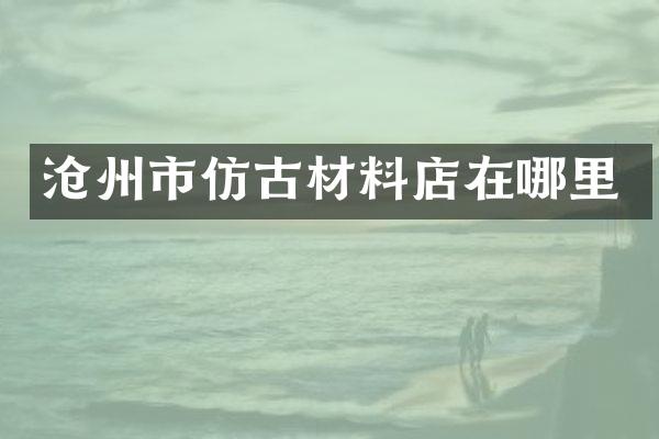 沧州市仿古材料店在哪里