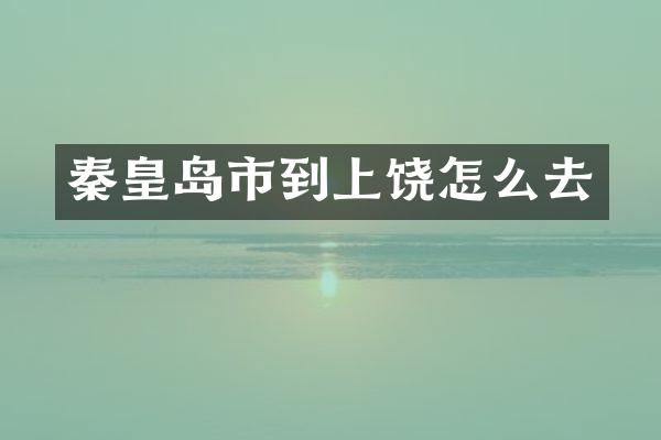 秦皇岛市到上饶怎么去