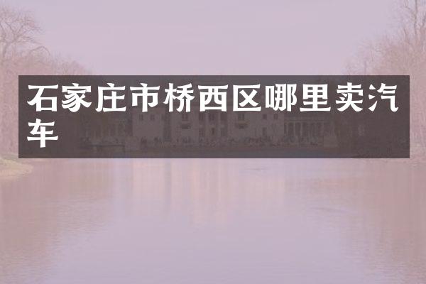 石家庄市桥西区哪里卖汽车