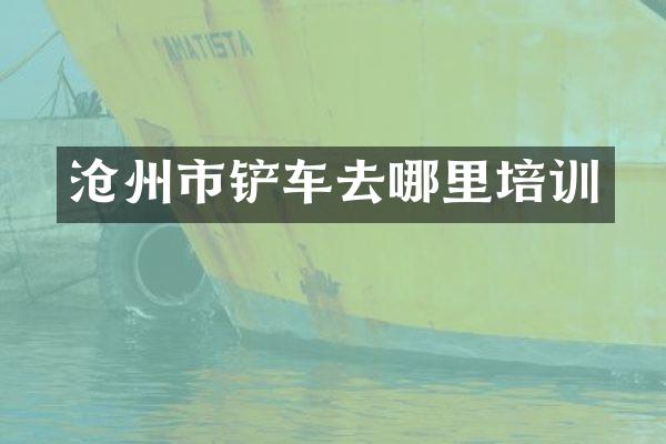 沧州市铲车去哪里培训