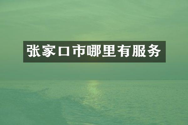 张家口市哪里有服务