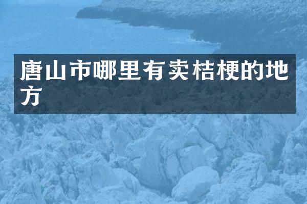 唐山市哪里有卖桔梗的地方