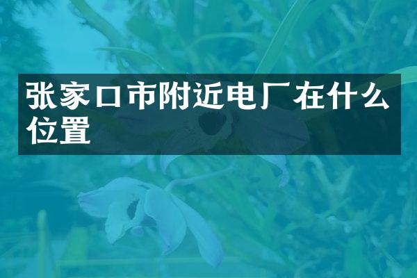 张家口市附近电厂在什么位置
