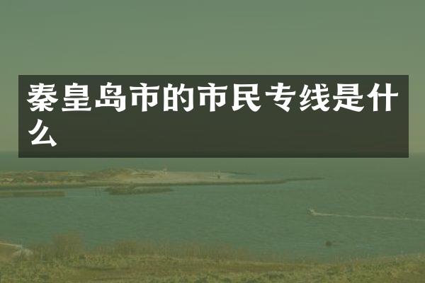 秦皇岛市的市民专线是什么