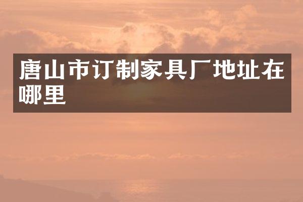 唐山市订制家具厂地址在哪里