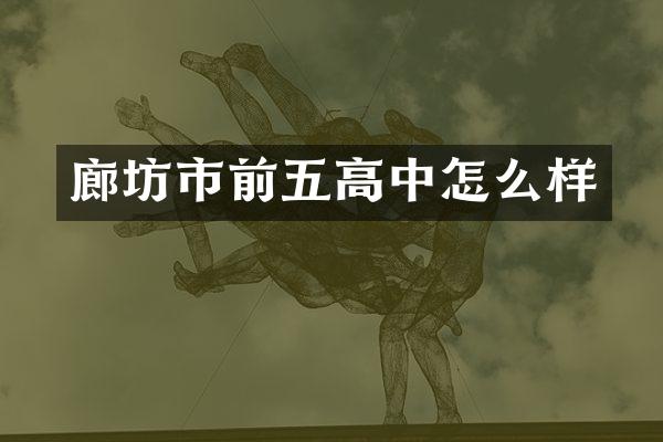 廊坊市前五高中怎么样