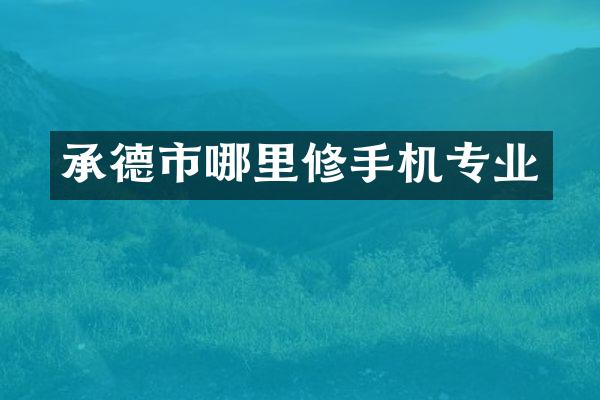 承德市哪里修手机专业