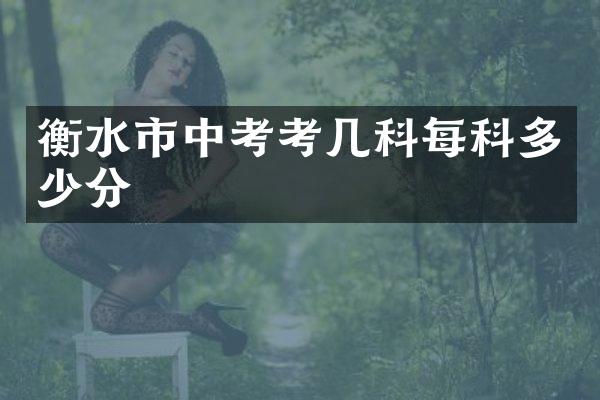 衡水市中考考几科每科多少分