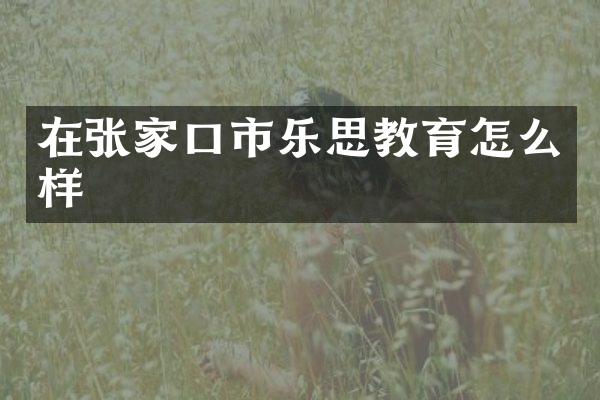 在张家口市乐思教育怎么样