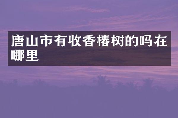 唐山市有收香椿树的吗在哪里