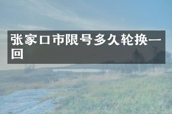 张家口市限号多久轮换一回
