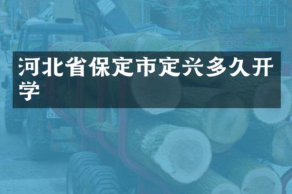 河北省保定市定兴多久开学