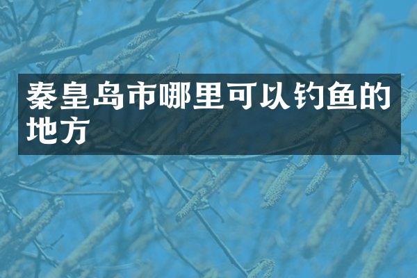 秦皇岛市哪里可以钓鱼的地方