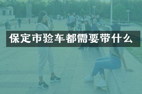 保定市验车都需要带什么