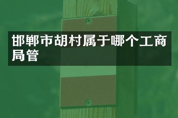 邯郸市胡村属于哪个工商局管