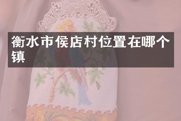 衡水市侯店村位置在哪个镇