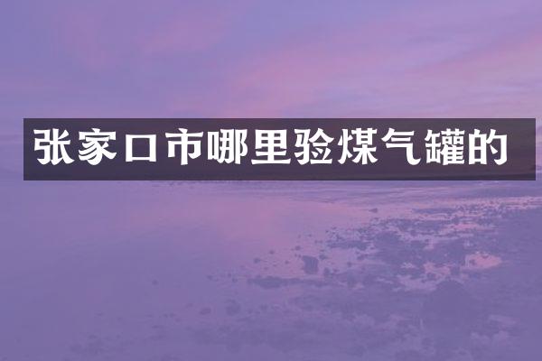张家口市哪里验煤气罐的