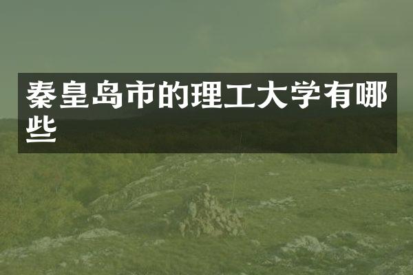 秦皇岛市的理工大学有哪些