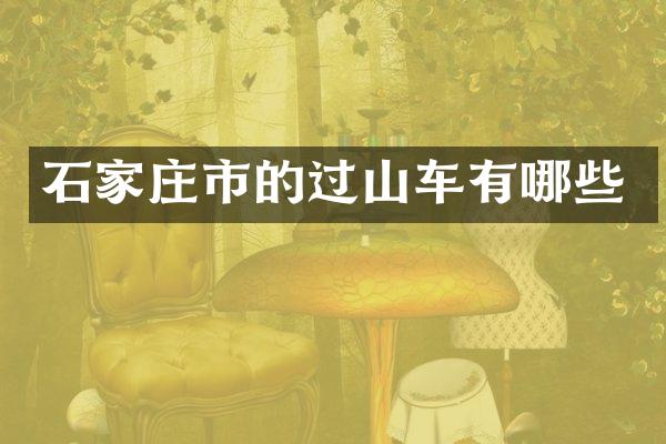 石家庄市的过山车有哪些